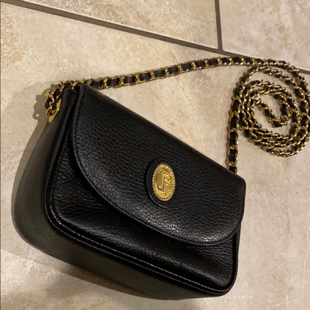 Vintage Leather Crossbody Chain Mini Bag